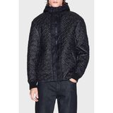Armani Exchange 4g Kabartmalı Logolu Regular Fit Kapüşonlu Mont Erkek Mont XM001093 AF16589 FC196 - Siyah - 2XL
