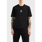 Armani Exchange Armani Exchage % 100 Pamuk Regular Fit Bisiklet Yaka Logolu T Shirt Erkek T Shirt XM000363 AF12308 UC001 - Siyah - XL