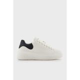 Armani Exchange Armani Exchage Logolu Platform Taban Sneaker Ayakkabı Bayan Ayakkabı XDX188 XV937 N480 - Beyaz - Siyah