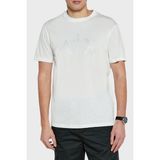 Armani Exchange Armani Exchage Taşlı Pamuk Regular Fit Bisiklet Yaka T Shirt Erkek T Shirt XM000325 AF10364 U0009 - Beyaz - 2XL