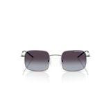 Armani Exchange AX AX2055S Güneş Gözlüğü, Parlak Gunmetal/Gradyan Gri, 46 mm