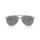 Armani Exchange AX AX4156SU Universal Fit Güneş Gözlüğü, Mat Koyu Mavi/Koyu Mavi, 59 mm, Mat Gri/Gri, 59 mm