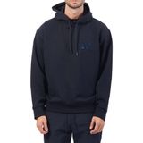 Armani Exchange Ax Embroidered Logo Cotton French Terry Drawstring Hooded Sweatshirt Sweatshirt Erkek
