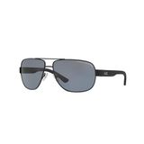 Armani Exchange AX2012S Dikdörtgen Mat Siyah Gri Polarize Erkek Güneş Gözlüğü