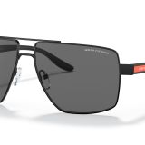 Armani Exchange AX2037S Kare Mat Siyah Gri Polarize Erkek Güneş Gözlüğü