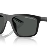 Armani Exchange AX4149SU Evrensel Fit Kare Koyu Gri Erkek Güneş Gözlüğü
