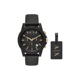 Armani Exchange AX7105 Erkek Set Kol Saati ve Valiz Etiketi