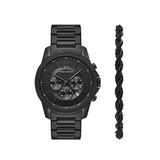 Armani Exchange AX7163SET Siyah Çelik Erkek Kol Saati ve Bileklik Seti