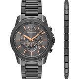 Armani Exchange AX7170SET Erkek Kol Saati ve Bileklik Seti - Siyah