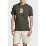 Armani Exchange Baskılı Pamuklu Regular Fit Bisiklet Yaka T Shirt Erkek T SHİRT XM002501 AF10356 U8144