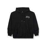 Armani Exchange Bayan Bonded Stripe, Kontrast Logo Line, Hoodie Hooded Sweatshirt, Siyah, S