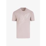 Armani Exchange Bisiklet Yaka Baskılı Bej Erkek T-Shirt 6DZTAD ZJ9TZ 17AB