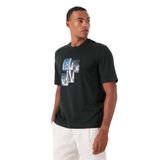 Armani Exchange Bisiklet Yaka Baskılı T-Shirt, S, 5003254680, Siyah, Erkek