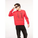 Armani Exchange Bisiklet Yaka Kırmızı Erkek Sweatshırt 8NZMPA 44AE LIPSTICK RED/VINEYAR