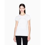 Armani Exchange Bisiklet Yaka T-Shirt Beyaz, M, XW001457AF10356, BRILLIANT WHITE, Kadın