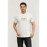 Armani Exchange Bisiklet Yaka T-Shirt Beyaz, XS, XM000552AF10356, OFF WHITE, Erkek