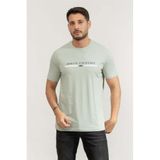 Armani Exchange Bisiklet Yaka T-Shirt Gri, M, XM001074AF10356, AQUA GRAY, Erkek
