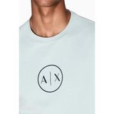Armani Exchange Bisiklet Yaka T-Shirt Gri, S, XM001853AF10356, Kırık Beyaz, Erkek
