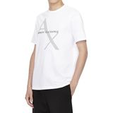 Armani Exchange Bisiklet Yaka T-Shirt, M, 8NZT76ZJQAZ-BYZ, Beyaz, Erkek