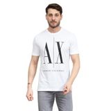 Armani Exchange Bisiklet Yaka T-Shirt, M, 8NZTPA ZJQAZ, BEYAZ, Erkek