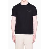 Armani Exchange Bisiklet Yaka T-Shirt Siyah, S, XM002453AF10337, BLACK BEAUTY, Erkek