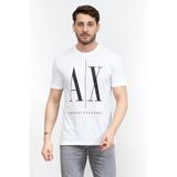 Armani Exchange Bisiklet Yaka T-Shirt, XL, 8NZTPA ZJQAZ, BEYAZ, Erkek