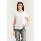 Armani Exchange Bisiklet Yaka T-Shirt, XS, XW002290AF17172, Beyaz, Kadın