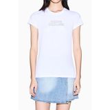 Armani Exchange Bisiklet Yaka T-Shirt, XS, XW002293 AF17173, Beyaz, Kadın