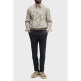 Armani Exchange Desenli Oversize Uzun Kollu Gömlek Erkek Gömlek XM002290 AF22716 F1146 - Krem - 2XL