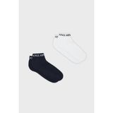 Armani Exchange Desenli Streç Pamuklu 2 Pack Çorap Erkek Çorap 956013 CC406 01538 - L - XL - Lacivert - Beyaz