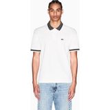 Armani Exchange Erkek %100 Pamuklu Logolu Kısa Kollu Beyaz Polo Yaka T-Shirt XM002329 AF13026-U1074