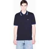 Armani Exchange Erkek %100 Pamuklu Logolu Kısa Kollu Lacivert Polo Yaka T-Shirt XM002329 AF13026-UB101 - 2XL