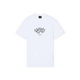 Armani Exchange Erkek 3D baskılı ön logo düz tişört (1'li paket), beyaz (Off White), S
