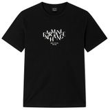 Armani Exchange Erkek 3D baskılı ön logo düz tişört (1'li paket), Siyah, XL