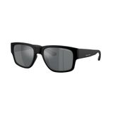 Armani Exchange Erkek Ax4141su Evrensel Fit Kare Güneş Gözlüğü, Mat Siyah/Açık Gri Aynalı Siyah, 56 mm