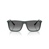 Armani Exchange Erkek Ax4160s Kare Güneş Gözlüğü, Mat Koyu Yeşil/Gradyan Gri, 57 mm