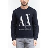 Armani Exchange Erkek Bisiklet Yaka Sweatshirt Lacivert