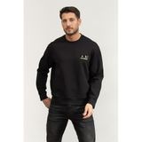 Armani Exchange Erkek Bisiklet Yaka Sweatshirt, Siyah, M Beden
