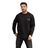 Armani Exchange Erkek Bisiklet Yaka Sweatshirt, Siyah, XL Beden