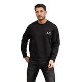 Armani Exchange Erkek Bisiklet Yaka Sweatshirt, Siyah, XS
