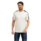 Armani Exchange Erkek Bisiklet Yaka T-Shirt, Beyaz, L Beden