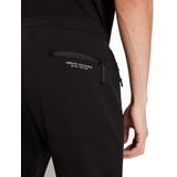 Armani Exchange Erkek büzme ipli jogger fermuarlı cepli Lssige pantolon, Siyah, XS