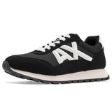 Armani Exchange Erkek Drop Spor Ayakkabı, Siyah/Kırık Beyaz, 8