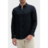 Armani Exchange Erkek Essential, Emboridered Tonal Logo Gömlek, Koyu lacivert., XXL