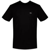 Armani Exchange Erkek Essential, Kısa Kollu Yan Monogram Logolu Tişört, Siyah, S