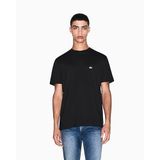 Armani Exchange Erkek Essential, Kısa Kollu Yan Monogram Logolu Tişört, Siyah, S