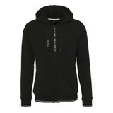 Armani Exchange Erkek French Terry kapüşonlu kazak, Siyah, S