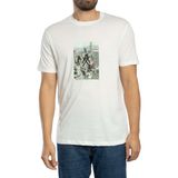 Armani Exchange Erkek Grafik Tişört, Kırık Beyaz, Kırık beyaz, S