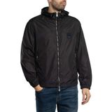 Armani Exchange Erkek Icon Project, Logo Kabartmalı Patch Ceket, Siyah, XL