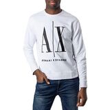 Armani Exchange Erkek Icon Sweat Sweatshirt,Beyaz,XS